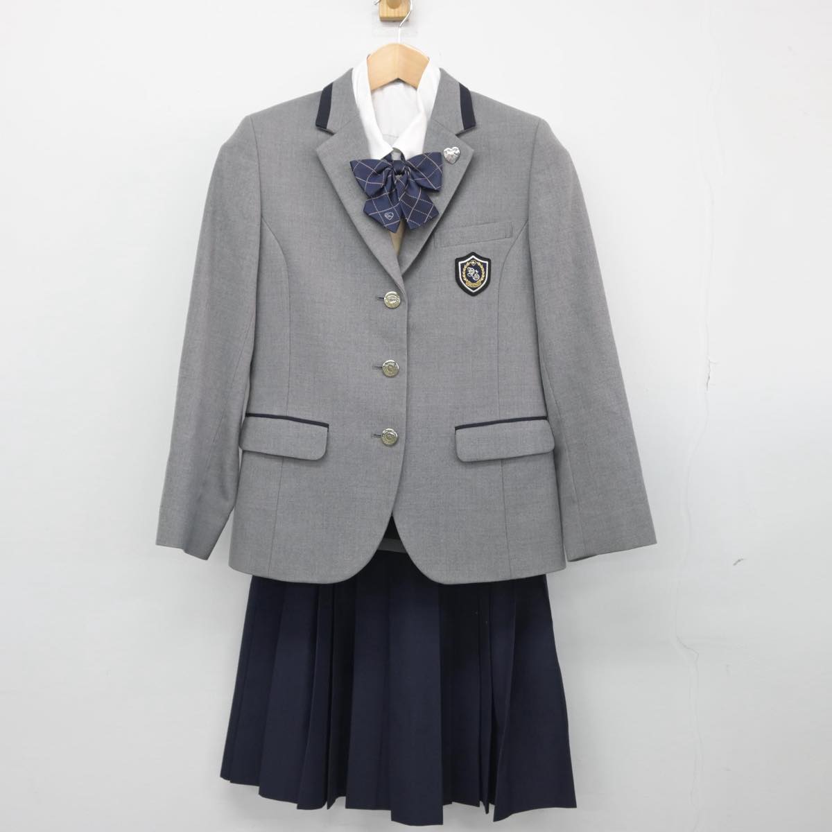 【中古】東京都 山脇学園高等学校 女子制服 6点（ブレザー・ニット・シャツ・スカート）sf028471