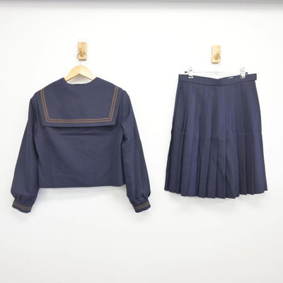 【中古】富山県 新湊高等学校 女子制服 3点（セーラー服・スカート）sf028486