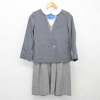 【中古】埼玉県 所沢市立山口中学校 女子制服 4点（ブレザー・ジャンパースカート・シャツ）sf028491