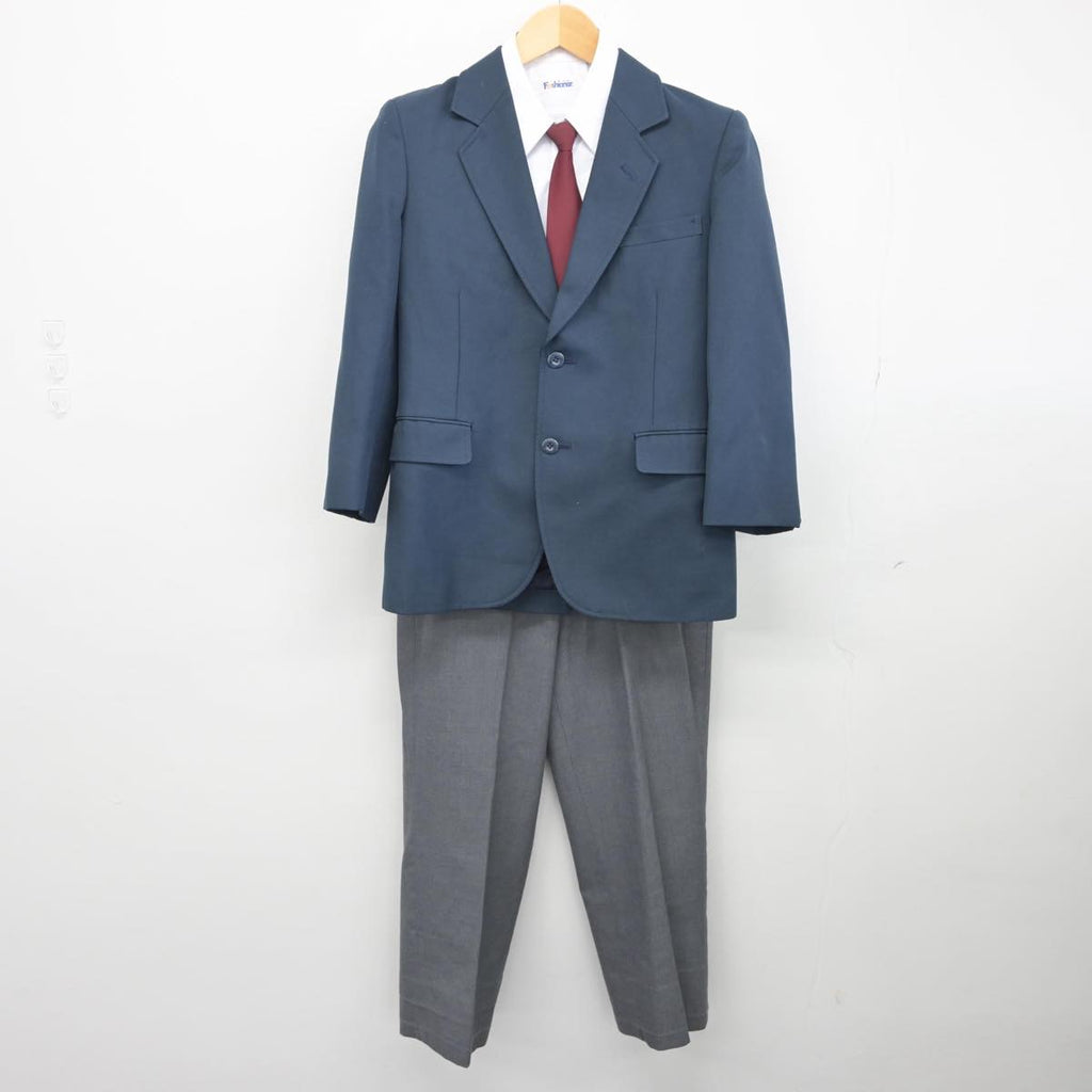 【中古】埼玉県 所沢市立上山口中学校 男子制服 4点（ブレザー・シャツ・ズボン）sf028493