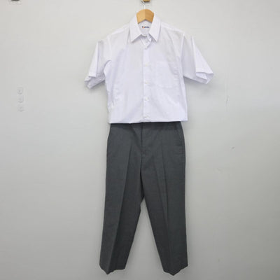 【中古】埼玉県 所沢市立上山口中学校 男子制服 2点（シャツ・ズボン）sf028494