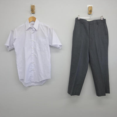 【中古】埼玉県 所沢市立上山口中学校 男子制服 2点（シャツ・ズボン）sf028494