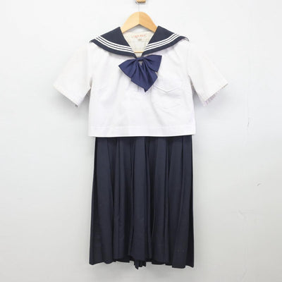 【中古】福岡県 精華女子高等学校 女子制服 3点（セーラー服・ジャンパースカート）sf028501