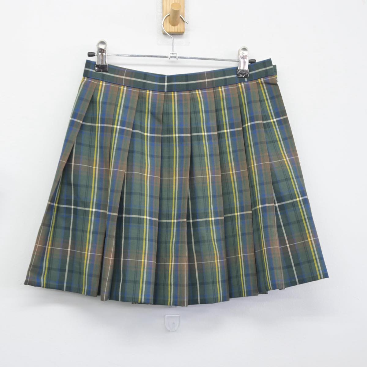 【中古】大阪府 緑涼高等学校 女子制服 3点（ニットベスト・シャツ・スカート）sf028504