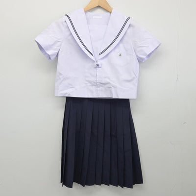 【中古】大阪府 長尾中学校 女子制服 3点（セーラー服・スカート）sf028506