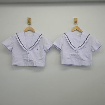 【中古】大阪府 長尾中学校 女子制服 3点（セーラー服・スカート）sf028506