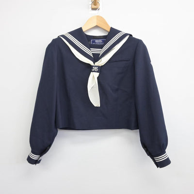 【中古】埼玉県 越谷市立南中学校 女子制服 3点（セーラー服・ジャンパースカート）sf028507