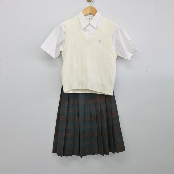 【中古制服】千葉県 国府台女子学院高等部 女子制服 4点（ニットベスト・シャツ・スカート）sf028517【リサイクル学生服】 | 中古制服通販パレイド