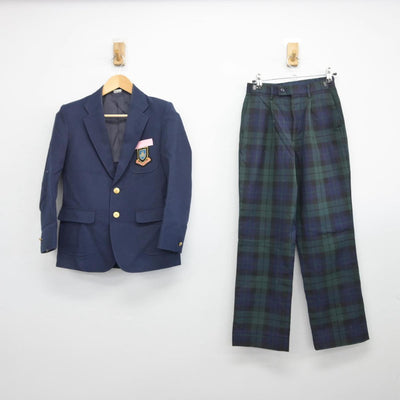 【中古】大阪府 東淀中学校 男子制服 2点（ブレザー・ズボン）sf028529