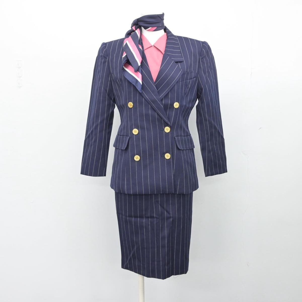 【中古】 全日本空輸株式会社 女子制服 6点（ブレザー・シャツ・スカート）sf028533