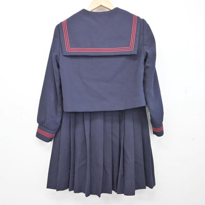 【中古】大阪府 プール学院高等学校 女子制服 4点（セーラー服・スカート）sf028543