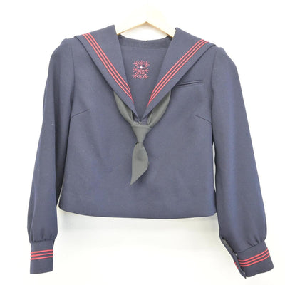 【中古】大阪府 プール学院高等学校 女子制服 4点（セーラー服・スカート）sf028543