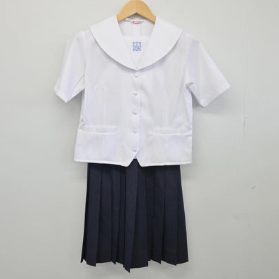 【中古】大阪府 プール学院高等学校 女子制服 3点（セーラー服・スカート）sf028544