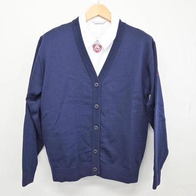 【中古】奈良県 育英西中学校 女子制服 3点（シャツ・ニット）sf028550