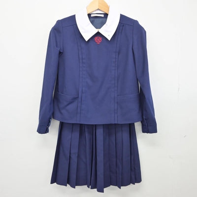 【中古】奈良県 育英西中学校 女子制服 3点（ブレザー・スカート）sf028552