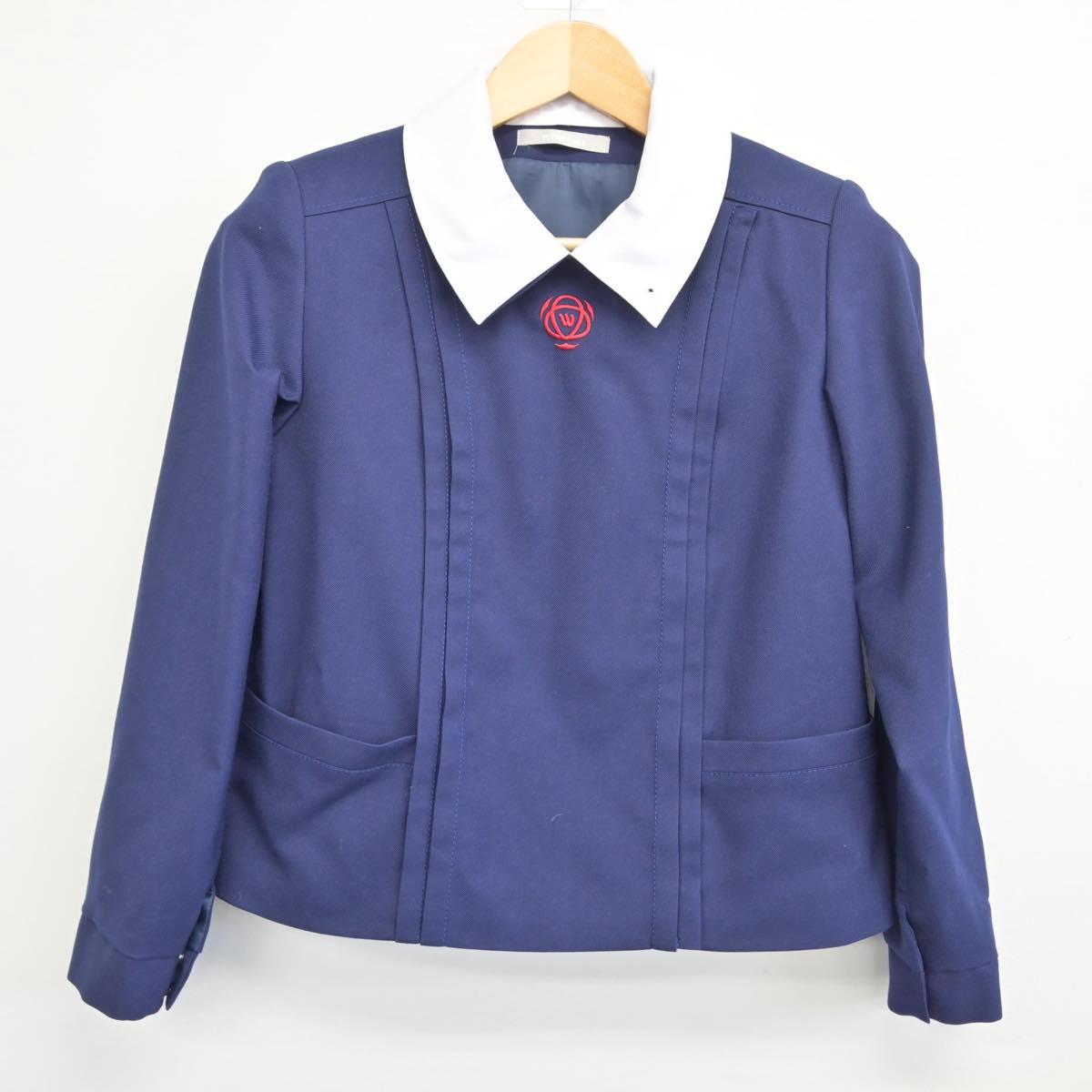 【中古】奈良県 育英西中学校 女子制服 3点（ブレザー・スカート）sf028552