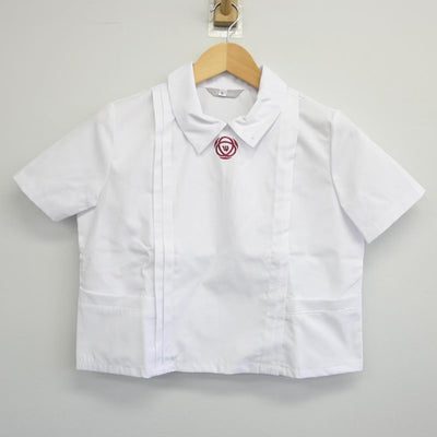 【中古】奈良県 育英西中学校 女子制服 4点（シャツ・ベスト・スカート）sf028553