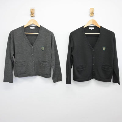 【中古】岡山県 山陽学園高等学校 女子制服 2点（ニット）sf028555