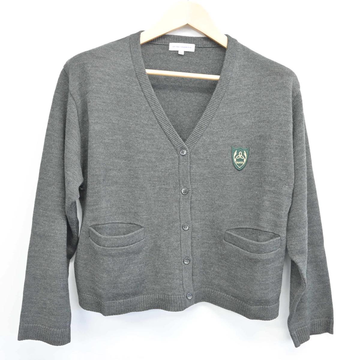 【中古】岡山県 山陽学園高等学校 女子制服 2点（ニット）sf028555