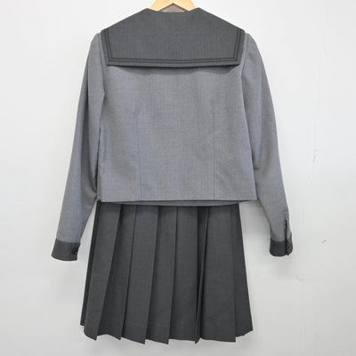 【中古】岡山県 山陽学園高等学校 女子制服 4点（セーラー服・スカート）sf028556