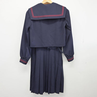 【中古】福岡県 城南中学校 女子制服 3点（セーラー服・ジャンパースカート）sf028557