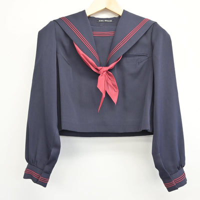 【中古】福岡県 城南中学校 女子制服 3点（セーラー服・ジャンパースカート）sf028557