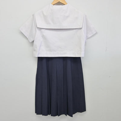 【中古】福岡県 筑紫女学園高等学校 女子制服 2点（セーラー服・スカート）sf028564