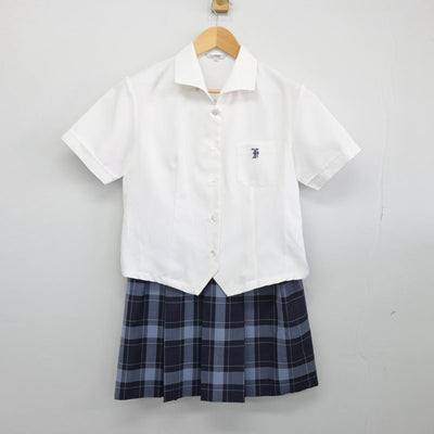 【中古】東京都 富士見中学高等学校 女子制服 4点（シャツ・シャツ・スカート）sf028585