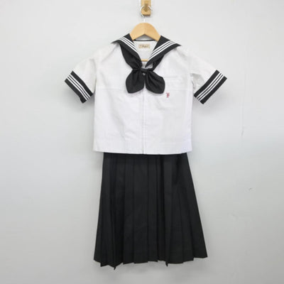 【中古】東京都 富士見中学高等学校 女子制服 3点（セーラー服・スカート）sf028592