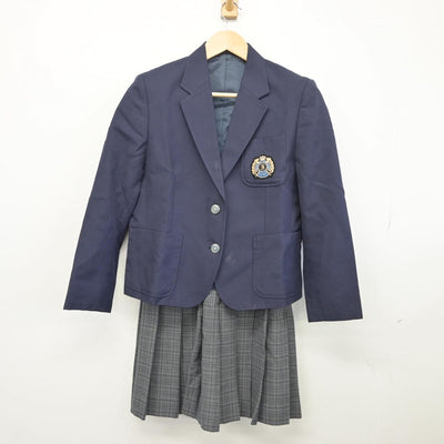 【中古】京都府 育親中学校 女子制服 4点（ブレザー・スカート・スカート）sf028602