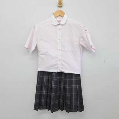 【中古】福岡県 西日本短期大学附属高等学校 女子制服 2点（シャツ・スカート）sf028609