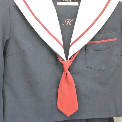 【中古】大阪府 平井中学校 女子制服 3点（セーラー服・スカート）sf028610