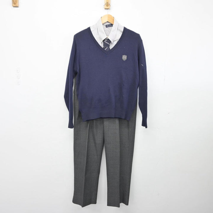 中古制服】大阪府 貝塚高等学校 男子制服 5点（ブレザー・ニット・シャツ・ズボン）sf028613【リサイクル学生服】 | 中古制服通販パレイド