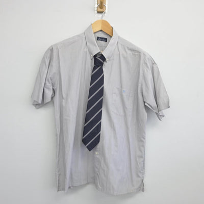 【中古】大阪府 貝塚高等学校 男子制服 5点（ブレザー・ニット・シャツ・ズボン）sf028613