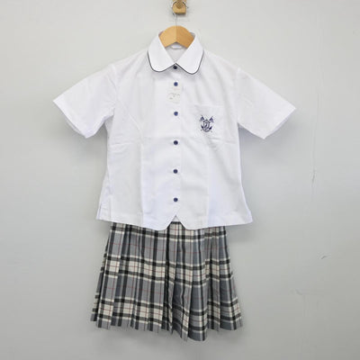 【中古】東京都 富士見丘高等学校 女子制服 4点（シャツ・スカート）sf028626