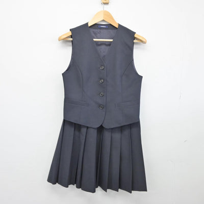 【中古】福岡県 福岡大学付属大濠高等学校 女子制服 4点（ブレザー・ベスト・スカート）sf028627