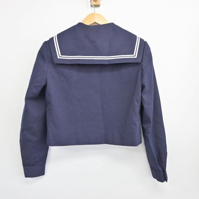 【中古】大分県 王子中学校 女子制服 3点（セーラー服・スカート）sf028631