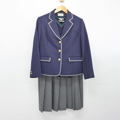 【中古】東京都 上野学園高等学校 女子制服 3点（ブレザー・ニット・スカート）sf028634