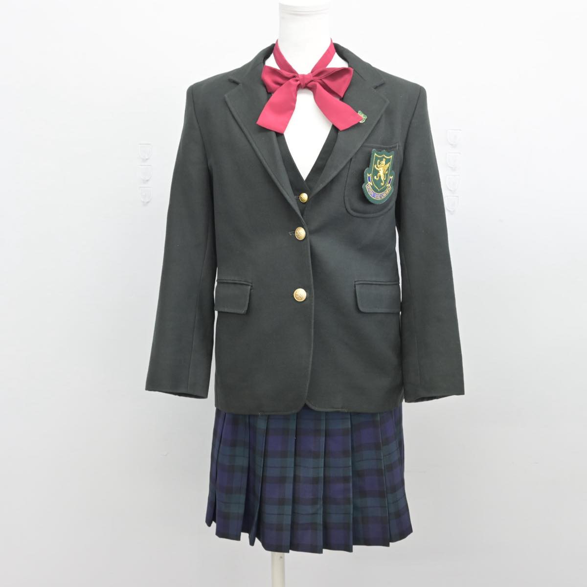 【中古】宮城県 仙台育英高等学校 女子制服 4点（ブレザー・ベスト・スカート）sf028653