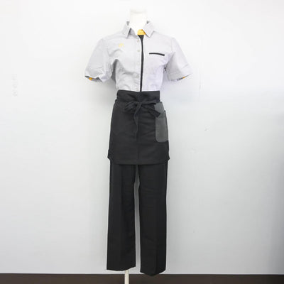 【中古】 マクドナルド 女子制服 3点（エプロン / サロン・シャツ・ズボン）sf028655