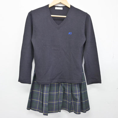 【中古】愛媛県 旧松山城南高等学校 女子制服 4点（ブレザー・ニット・スカート）sf028667