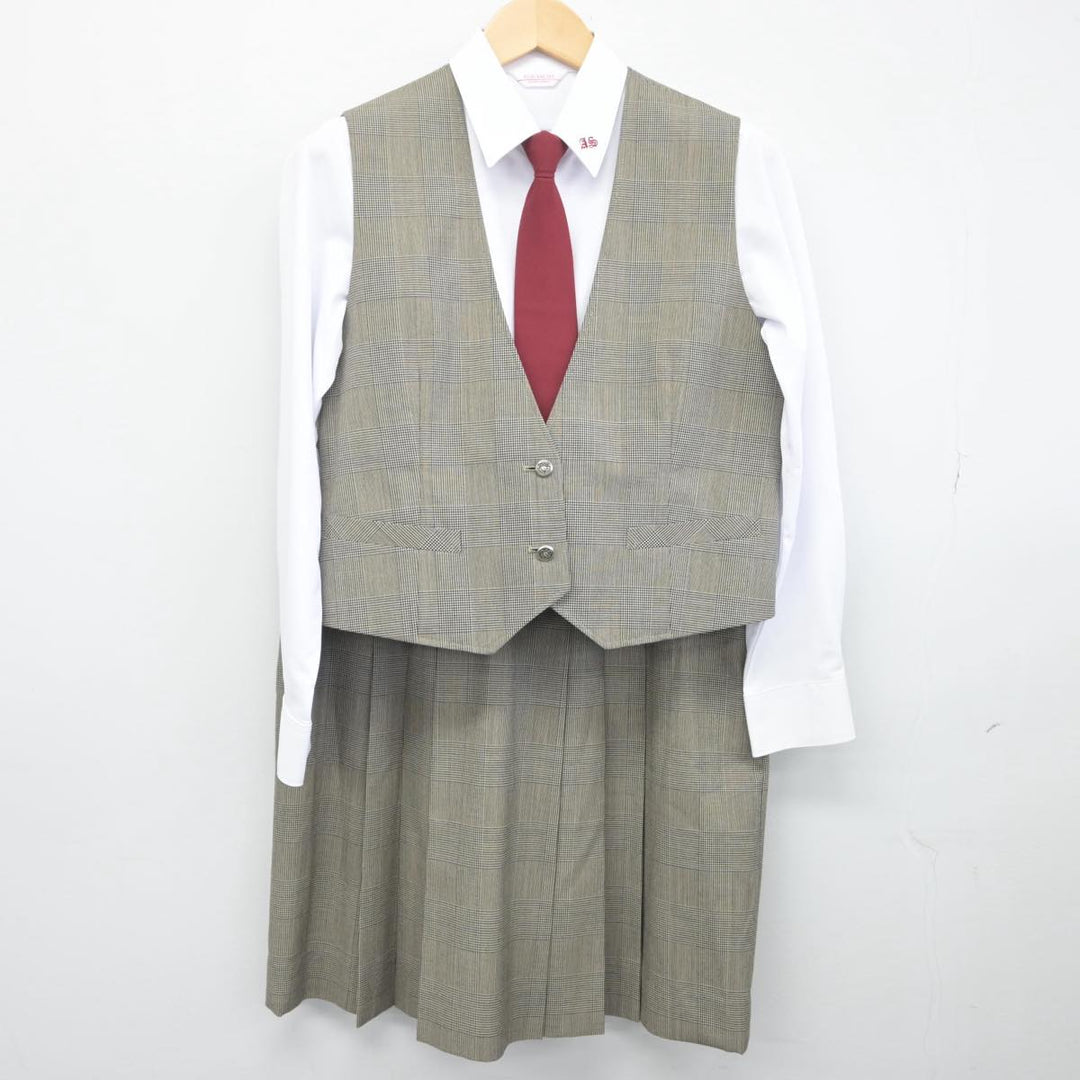 【中古制服】福島県 安積第二中学校 女子制服 7点（ブレザー・ベスト・シャツ・スカート）sf028670【リサイクル学生服】 | 中古制服通販パレイド