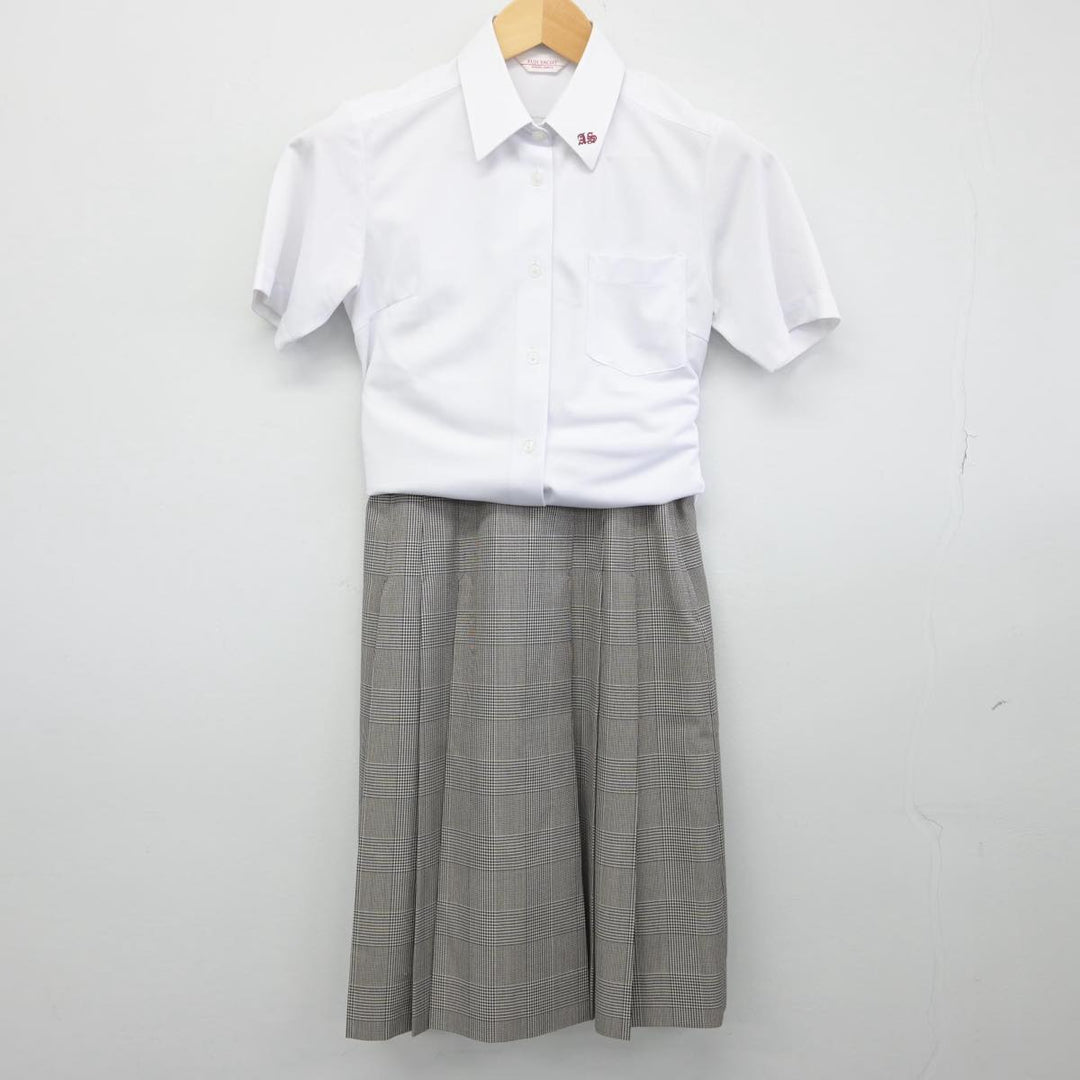 【中古制服】福島県 安積第二中学校 女子制服 4点（シャツ・スカート）sf028671【リサイクル学生服】 | 中古制服通販パレイド