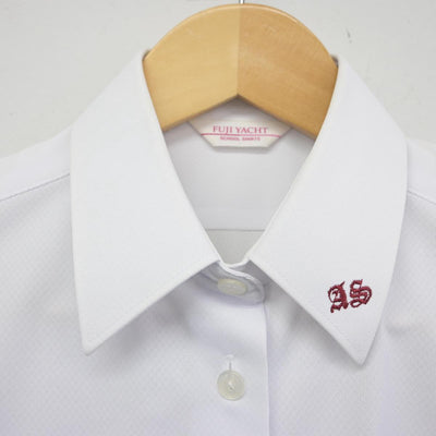 【中古】福島県 安積第二中学校 女子制服 4点（シャツ・スカート）sf028671