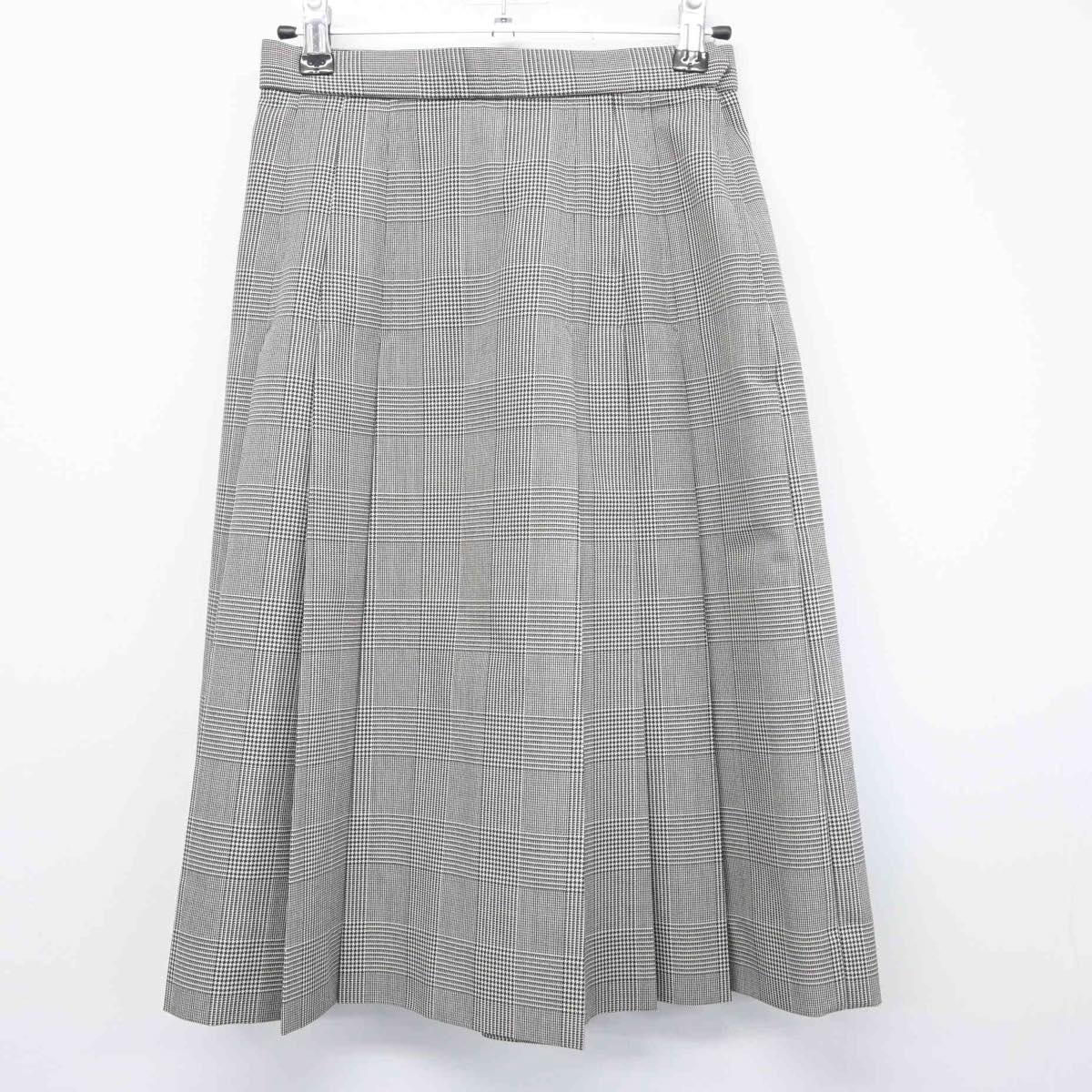 【中古】福島県 安積第二中学校 女子制服 4点（シャツ・スカート）sf028671