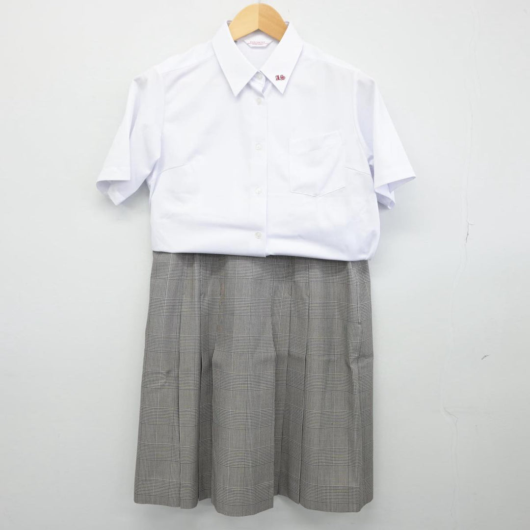 中古制服】福島県 安積第二中学校 女子制服 4点（シャツ