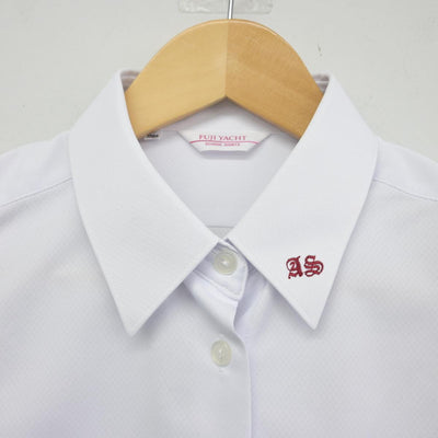 【中古】福島県 安積第二中学校 女子制服 4点（シャツ・スカート）sf028672