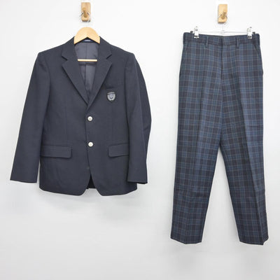 【中古】新潟県 三条市立大崎学園 男子制服 4点（ブレザー・ズボン・ズボン）sf028675