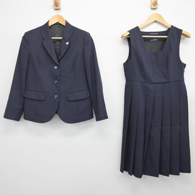 【中古】新潟県 新潟県立中央高等学校 女子制服 2点（ブレザー・ジャンパースカート）sf028677