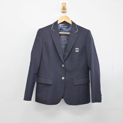 【中古】岡山県 高梁城南高等学校 女子制服 4点（ブレザー・シャツ・スカート）sf028688